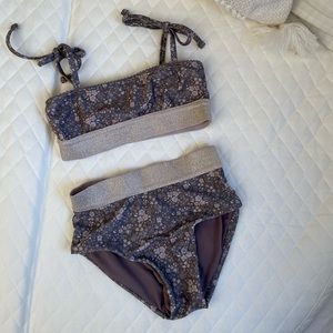 Jamie Kay Sophie Bikini in Pansy Floral Dark Purple